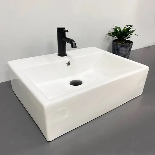 Умивальник VBI Teramo M white накладний підвісний VBI-014702, Білий - фото 1