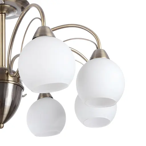 Люстра потолочная Brille классическая E14 60W BZ (LK-168C/8) - фото 3