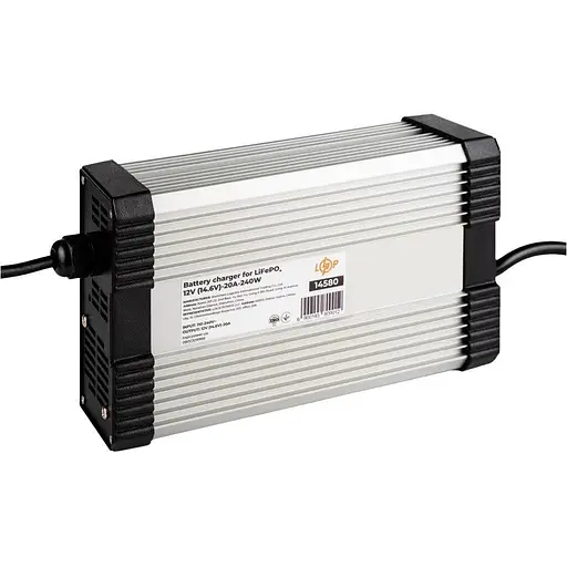 Зарядний пристрій для акумуляторів LiFePO4 12 V 20 A 240 W (LP14580) - фото 1