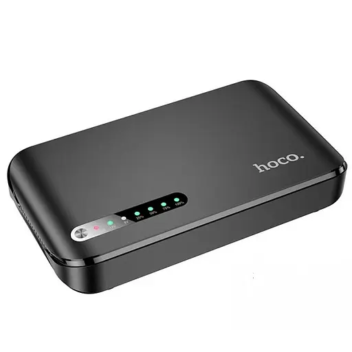 ИБП UPS для роутера Hoco DB62 UPS 20000mAh/18W/1USB/1TypeC/5/9/12v/POE 15-24V/LED black