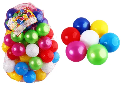 Набір кульок Бамсик, 60 шт., d8 см, в сітці, 0265