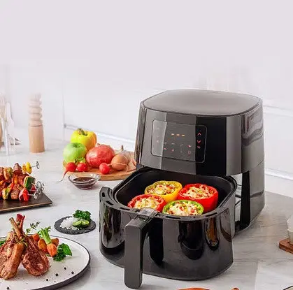 Аэрофритюрница безмасляная Crownberg CB 5544 6 л электрическая с сенсорным управлением 2000 Вт - фото 2