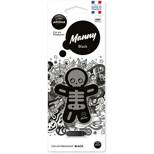 Ароматизатор сухой Aroma Car Manny Black (92993) - фото 1