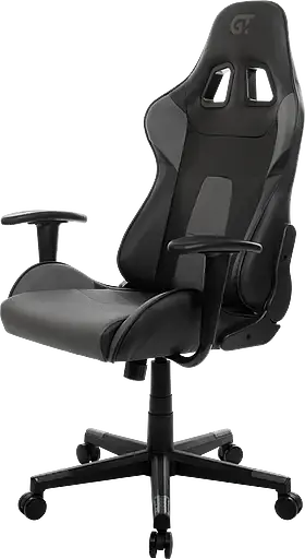 Геймерское кресло GT Racer черное с темно-серым (X-2317 Black/Dark Gray) - фото 2