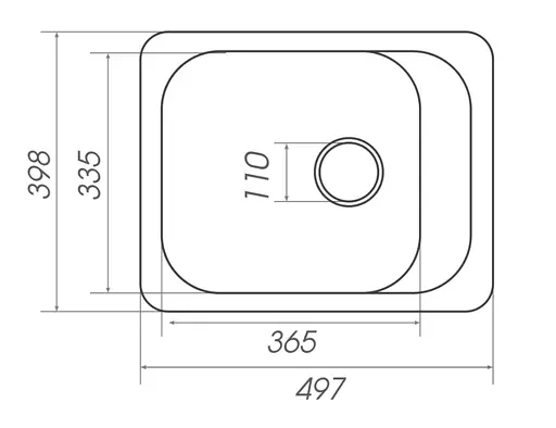 Кухонная мойка Platinum 4050 KORRADO (SP000025146) - фото 5