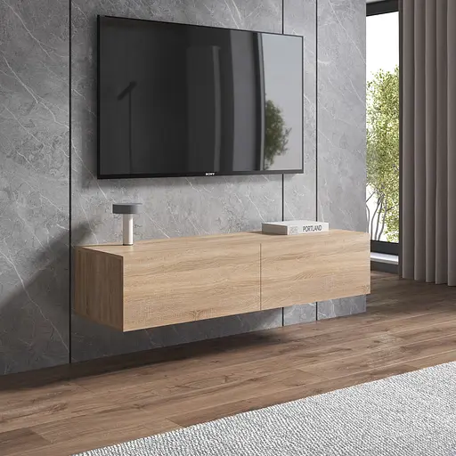 Тумба під телевізор Vays, навісна тумбочка M-18 Дуб Сонома