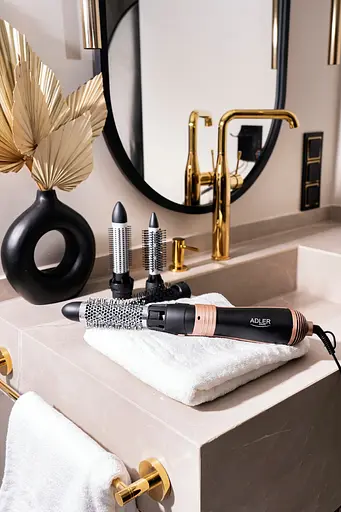 Стайлер Adler AD 2022 black 1000Вт/ темп.режимів-2/ Cool shot/ насадок-6/ дорожній футляр - фото 6