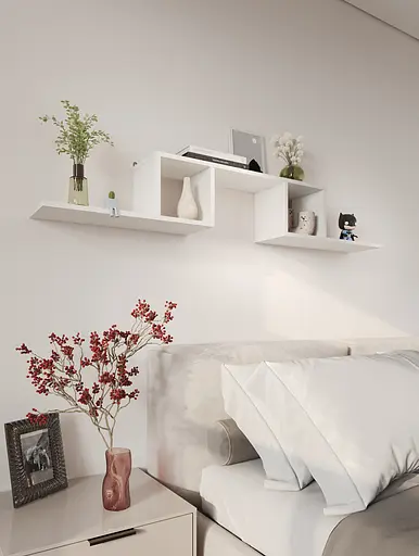 Полка-конструктор MebelStar 153,2x20x44,8 см Аляска белый (MBS-1797) - фото 4