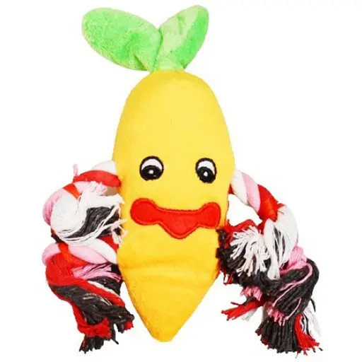 Іграшка для собак TatraPet Dental Fum морква на шпагаті 24 см