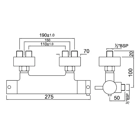 Термостат для душа Jaquar Florentine FLR-CHR-5655 Хром - фото 2