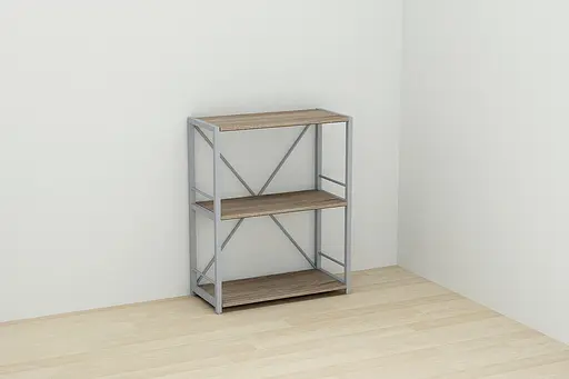 Этажерка 3/60 Ferrum-decor Серии Коннект 73x60x28 серый ДСП Дуб Сонома Трюфель 16мм (FRD-104270) - фото 6