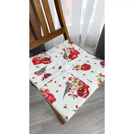 Водоотталкивающая подушка на стул Гранатовый принт (2 шт.) - фото 8