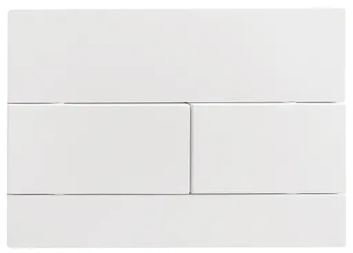 Панель змиву Koer KT-0603-03 240x160x10mm пластикова, кнопка лінійна KR5318, Білий - фото 4