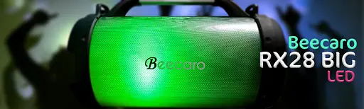 Колонка бездротова Beecaro RX28 18 Ватів RGB підсвітка ФМ-радіо - фото 10