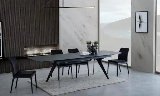 Стол раскладной Barcelona 2000/2750x1000x770 черный - фото 2