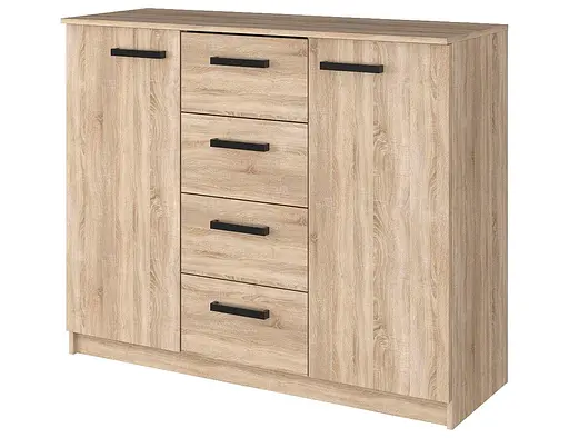 Комод в гостиную MebelStar 4+2 120x45x99 см Дуб сонома (MBS-1040)
