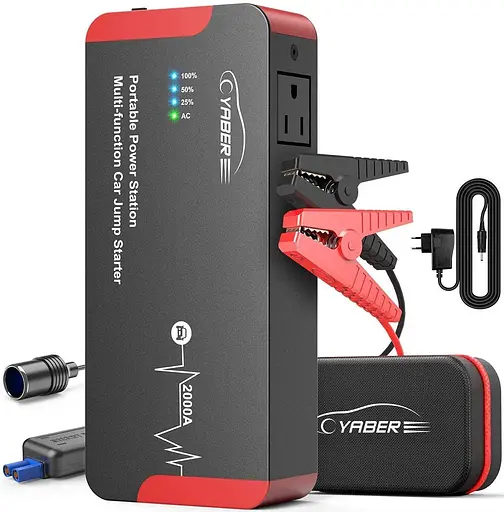 Пуско-зарядний пристрій для автомобіля Yaber 22000mah - фото 6
