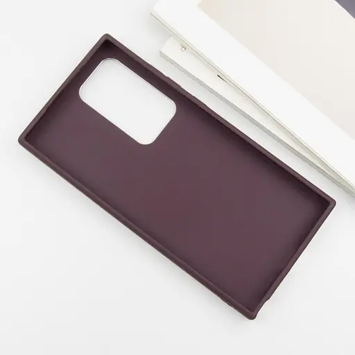 TPU чехол Epik Bonbon Metal Style with MagSafe для Samsung Galaxy S24 Ultra Бордовый / Plum - фото 4