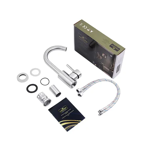 Смеситель для раковины Kroner Edelstahl Klassisch - ESG011 (CV022999) - фото 6