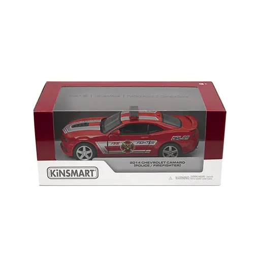 Металева інерційна легкова модель Chevrolet Camaro Police/Firefighter 5", відкриваються двері (В асортименті) - фото 2