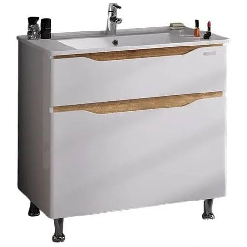 Тумба підлогова Sanwerk Ліга 70 мессина з умивальником Qtap (MV0000858) - фото 1