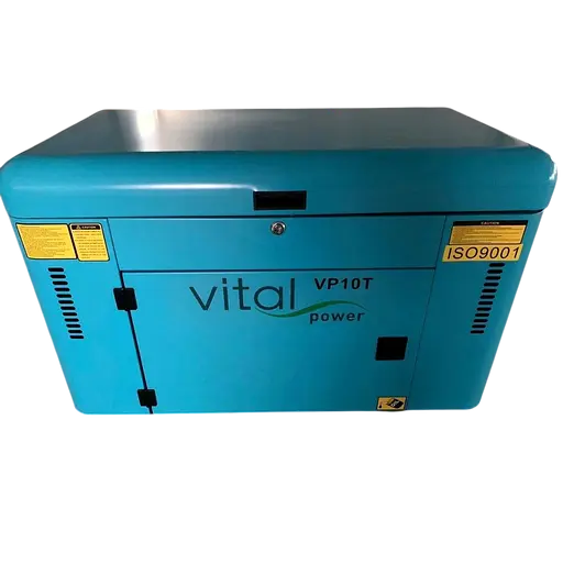 Дизельний генератор VitalPower у кожусі 10 кВт 1-фазний 
