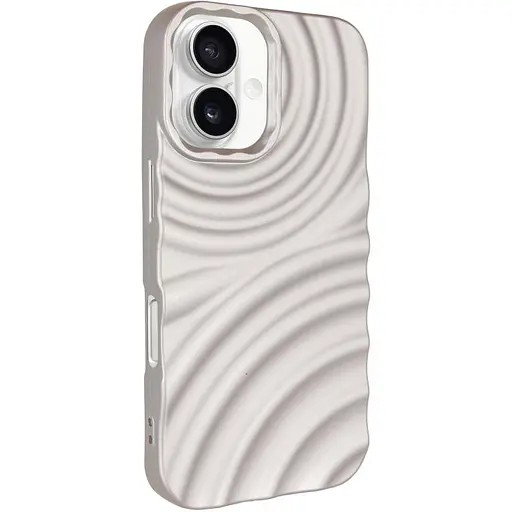 Чохол Epik TPU MonoWave для Apple iPhone 16, 6.1 Light Gray - фото 1