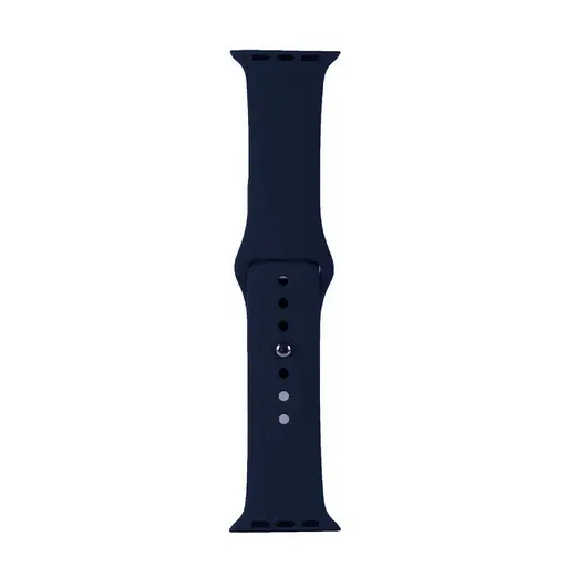 Ремінець Apple Watch Silicone 42/44/45/46/49 мм Midnight Синій S - фото 2
