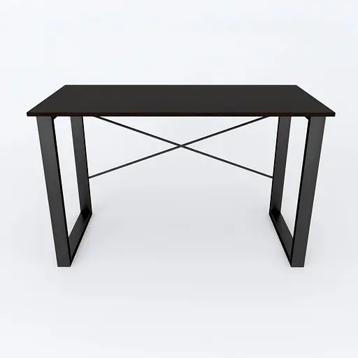 Письмовий стіл Ferrum-decor Драйв 750x1400x600 Чорний метал ДСП Венге Магія 16 мм (FRD-105364) - фото 3