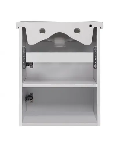 Тумба Мойдодир Сіті 50-А з умивальником Como 50 Білий підвісна Білий - фото 3