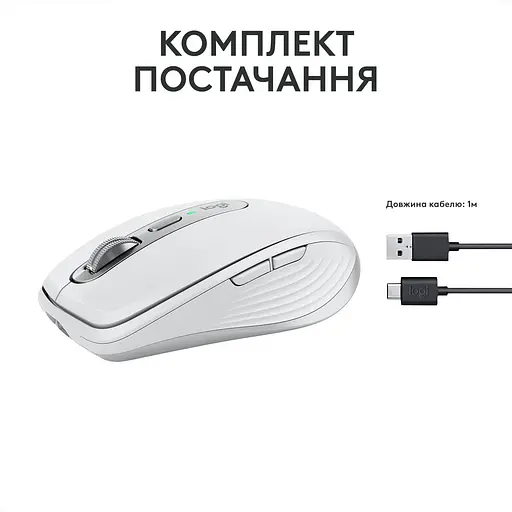 Бездротова миша Logitech MX Anywhere 3S Wireless Pale Grey (910-006930) - фото 9