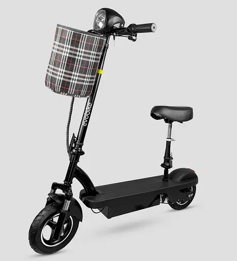 Электросамокат EVOBIKE Reno S10 400W 8Ah черный с сиденьем (модель 2025 года) - фото 3