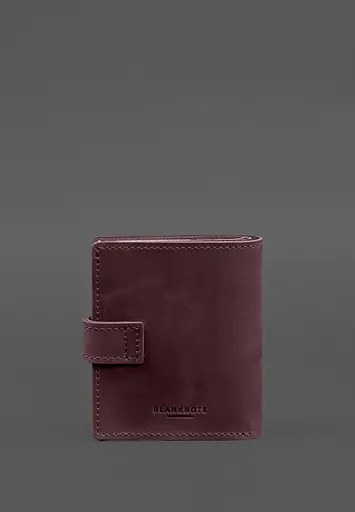 Кожаная обложка-портмоне для удостоверения офицера ГНСУ 11.2 бордовый Crazy Horse - фото 6