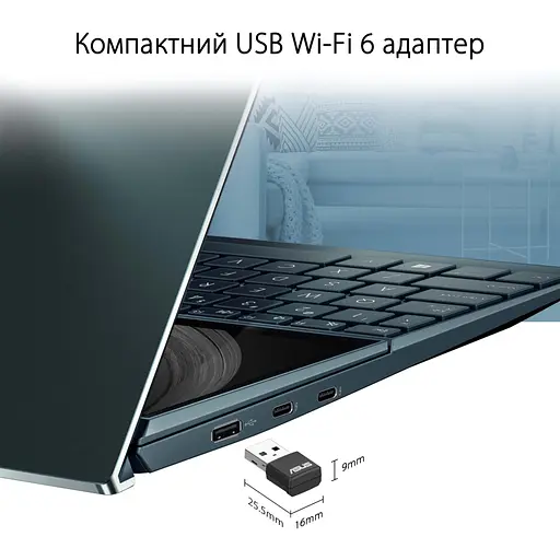 Мережева карта Wi-Fi ASUS USB-AX55 Nano - фото 7