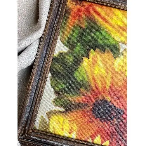 Панно-картина Соняшники на полотні ручна робота - фото 5