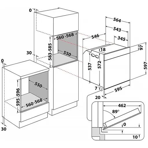 Духова шафа Whirlpool з системою очищення Smart Clean WOI7A8HT2SBA - фото 5