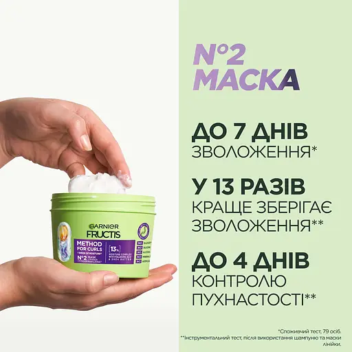 Маска для волосся Garnier Fructis Hydra Curls зволожувальна для хвилястого та кучерявого волосся 400 мл - фото 3