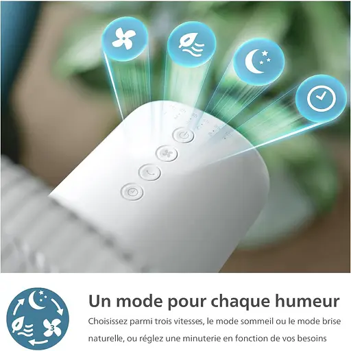 Вентилятор Philips Series 2000 напольный 40 см 48 Вт белый (CX2550/00) - фото 6