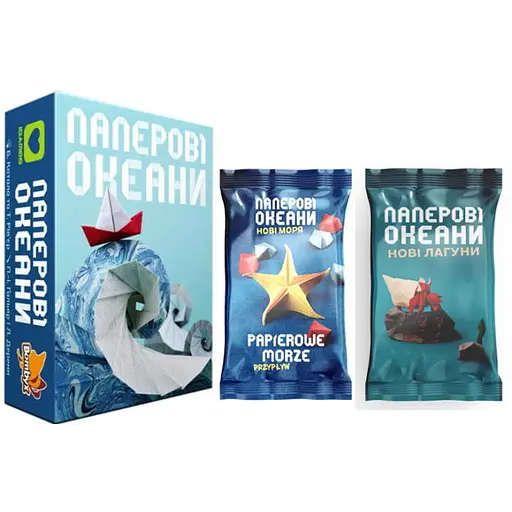 Настольная игра Igames Бумажные Океаны с дополнениями Новые Моря + Новые лагуны (укр.) - фото 1
