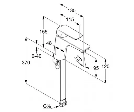 Смеситель для умывальника Kludi Ameo 410260575 - фото 2