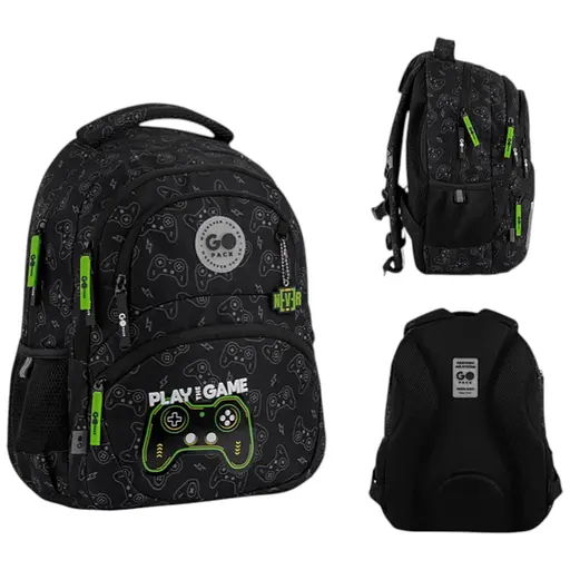 Рюкзак GoPack Education 175M-7 Never Give Up Черно-зеленый (GO26-175M-7) - фото 1