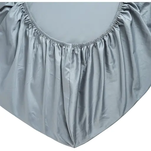 Простирадло на резинці МВМ My Home (MVM) Місячне сяйво хмарний сірий 90 x 200 см (BL-FS-17 CLOUDY GRAY) - фото 2