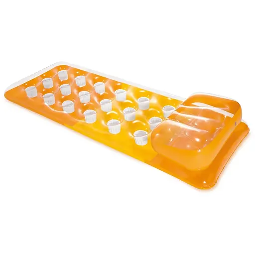 Надувной матрас Intex 58890 с подушкой оранжевый - фото 2