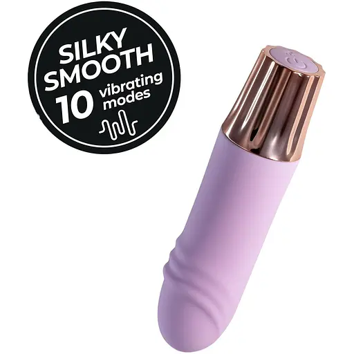 Міні-вібратор Crushious Mellow Waves лавандовий 11 х 2.6 см - фото 7