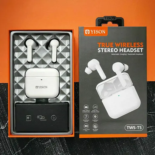Наушники беспроводные Yison T5 TWS Blueooth - фото 2