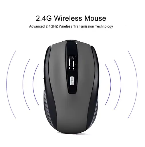 Бездротова мишка Silent Mouse 2.4G Сіра  - фото 3