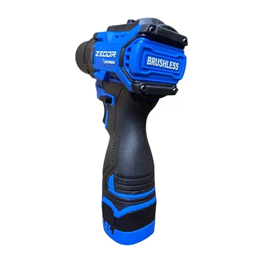 Шуруповерт аккумуляторный бесщеточный Zegor CDAX-16BL/16В/45 Нм/две скорости/2 батареи 16 В 2 Ач/реверс/подсветка/кейс
 - фото 5