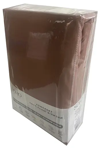 Комплект постільної білизни Полуторний 150х200 см Mocha Mousse SOHO pbe0050812 - фото 2