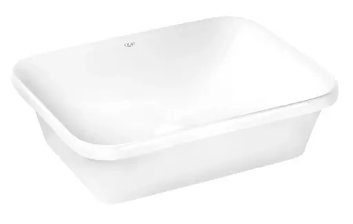 Комплект Qtap Scorpio: Раковина врезная прямоугольная 510х390х145 мм White + Донный клапан PU02 (QT1411K490WN47290) - фото 5