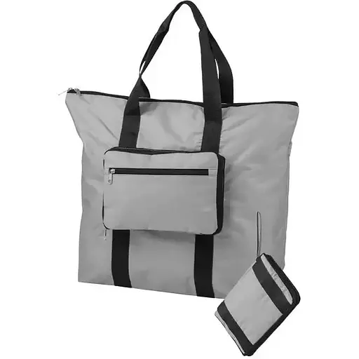 Складная сумка шоппер для покупок 25L Traveler серая Topmove sum0028705 - фото 1